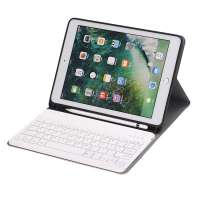 Keyboard With Pencil Holder Leather Detachable Bluetooth Keyboard Case For iPad Pro 12 9