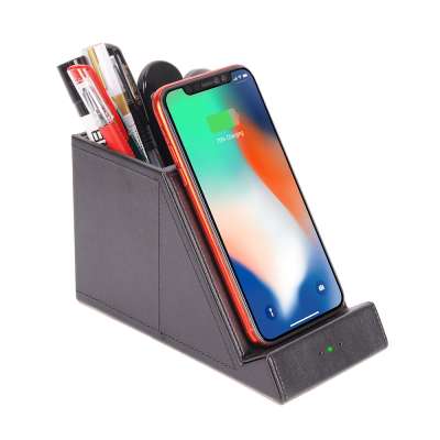 Patent design wireless charger fast charging desk organizer