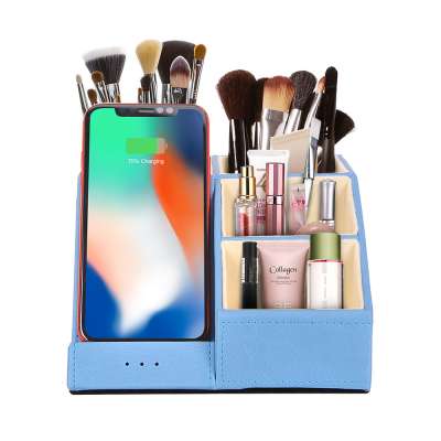 New organizer storage box desktop wireless chargers